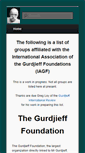 Mobile Screenshot of gurdjieff-foundation.org